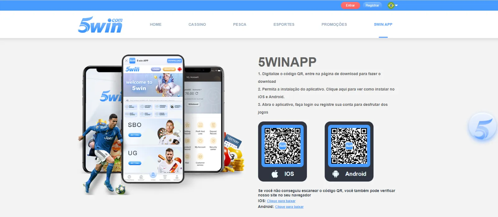 Baixe o Aplicativo do 5win Bet