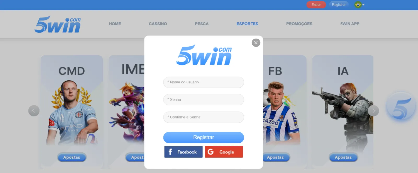 Guia Passo a Passo para Criar Sua Conta e Login no 5 win Bet